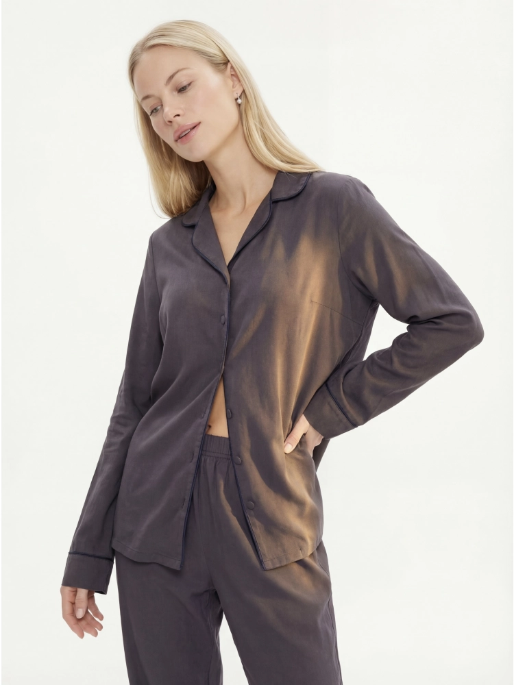 Пижама женская с брюками и рубашкой Мегера